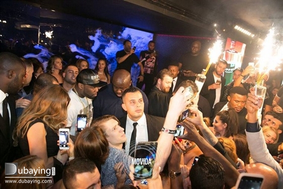Nightlife and clubbing 50 Cent at Movida Dubai UAE