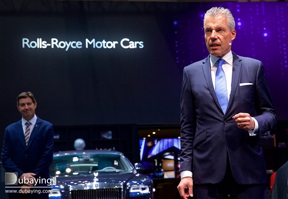 Social Rolls-Royce Phantom at Dubai International Motor show UAE